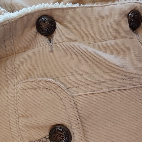 For Joseph Fortune Women's Jacket Corduroy Sherpa Cream Y2K Trucker  M - Picture 2 of 15
